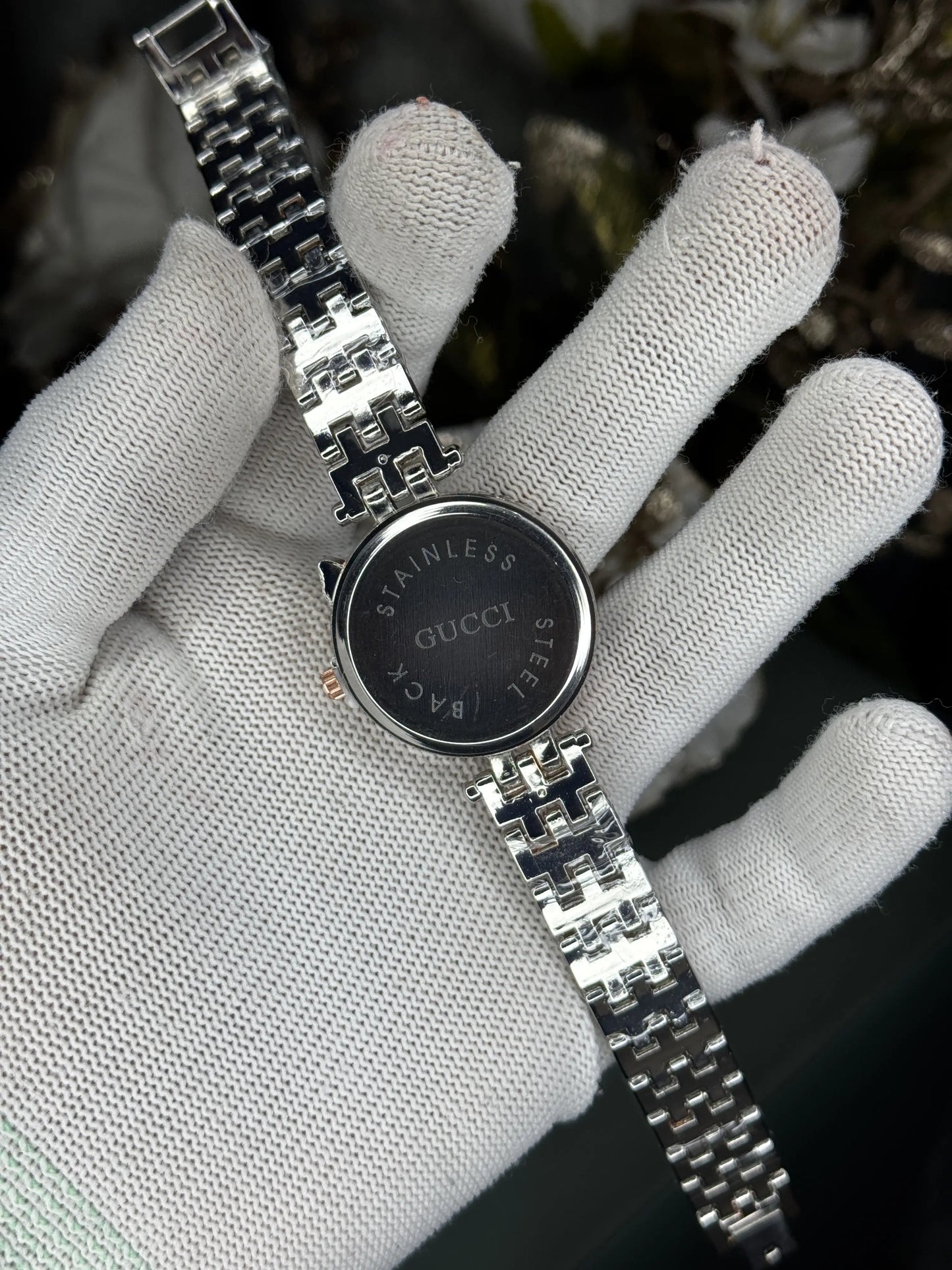 Gucci Dual Tone Green Premium Women's Watch