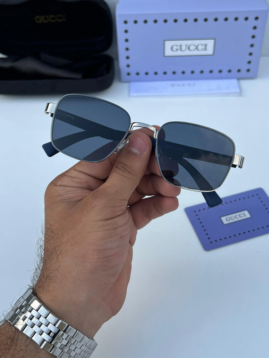 Gu-cci_983_Silver_Blue Premium Sunglasses