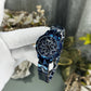 Mashali All Blue Rotating Floral Purple Premium Watch