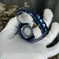Mashali All Blue Rotating Floral Purple Premium Watch