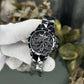 Mashali All Black Rotating Floral Premium Watch