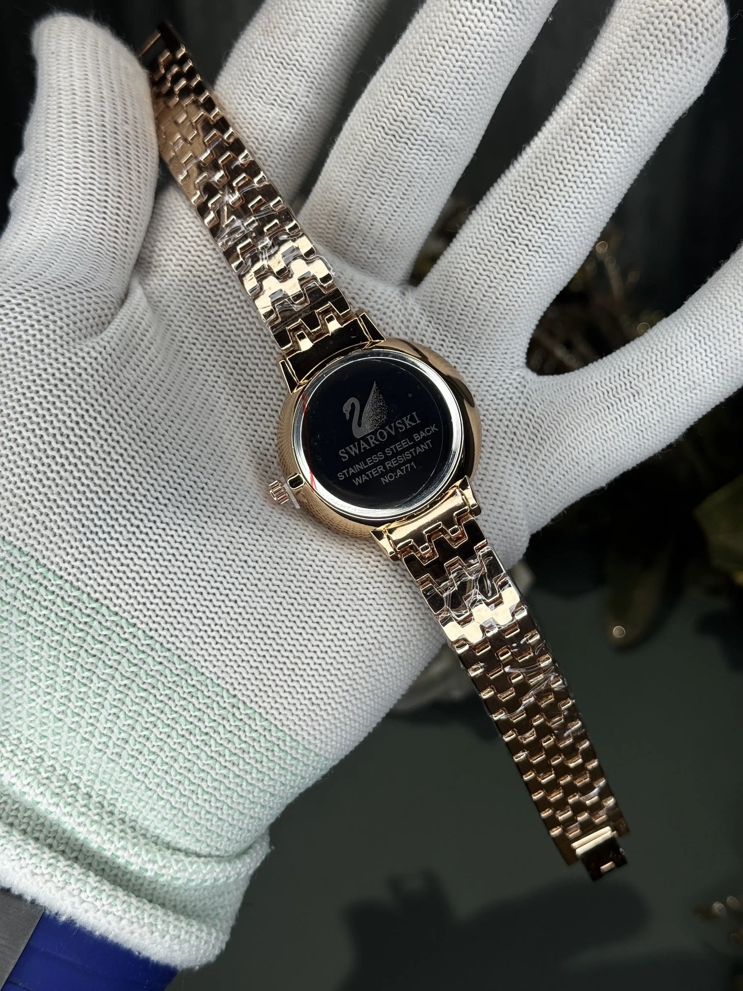 Swarovski Rose Gold Crystal Glass Premium Watch