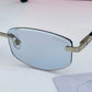 Pr-ada_124_Silver_Blue Rimless Premium Shades