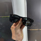 RayBan All Black Glossy Premium Shades 8283
