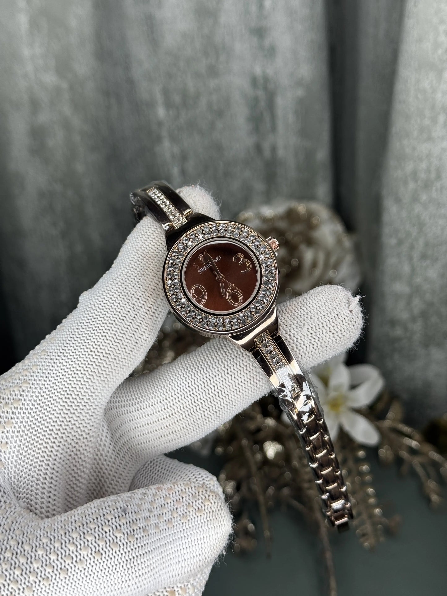 Swarovski Copper Brown Premium Women's Watch