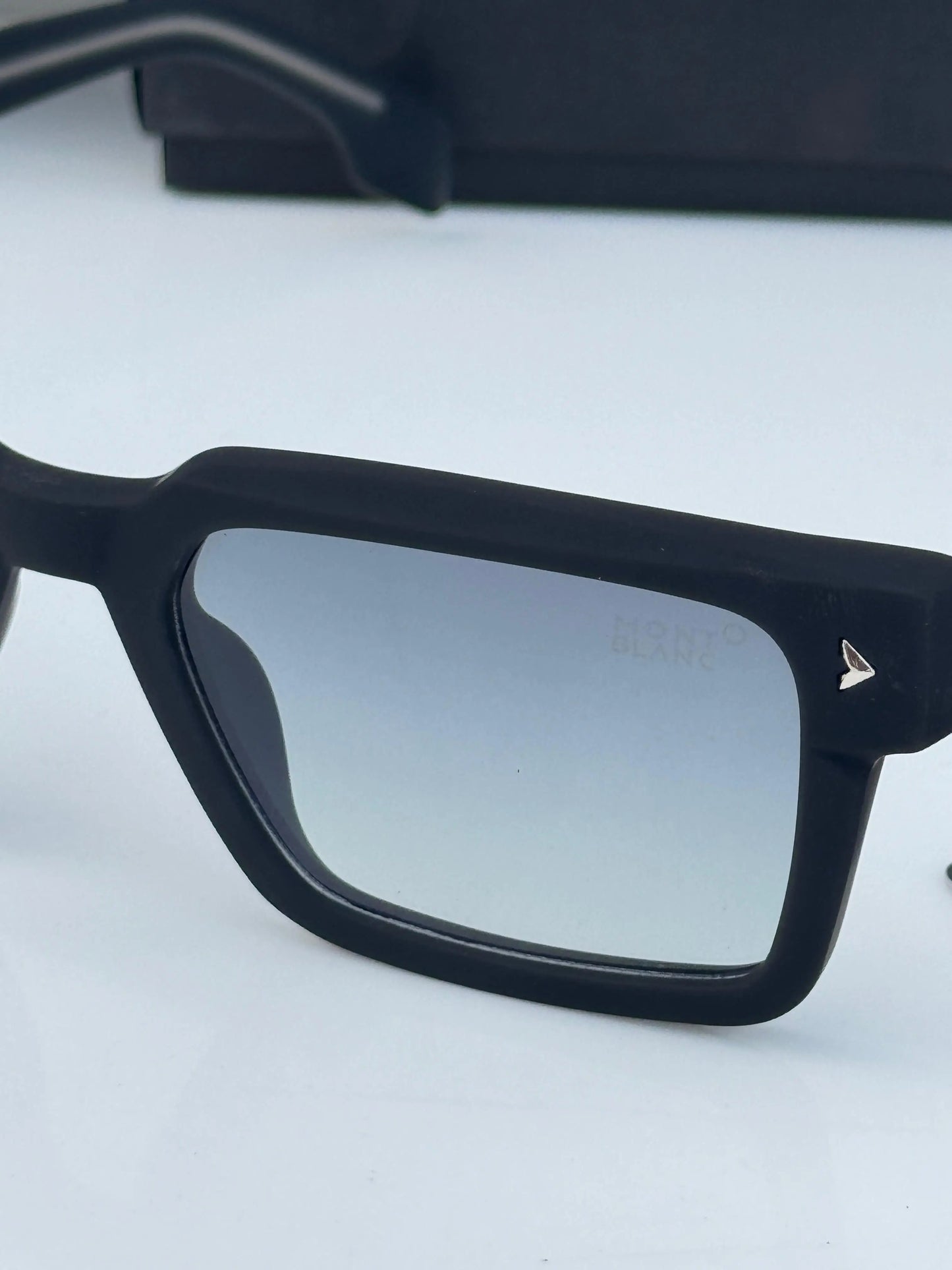 Mont Blanc 335 Green Shaded Premium Square Sunglasses
