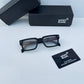 Mont Blanc 335 Green Shaded Premium Square Sunglasses