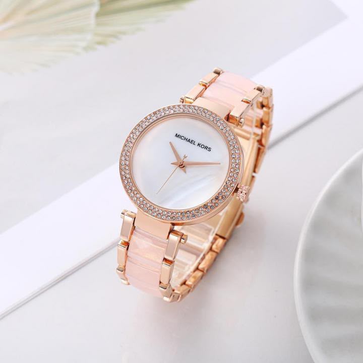 Michael Kors Rose Gold Crystal Women's Watch | Premium Luxury Analog Watch for Women